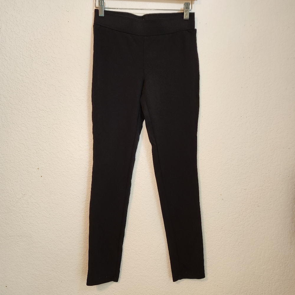 INC International Concepts Black Leggings High-Rise Streamlined, Size 4